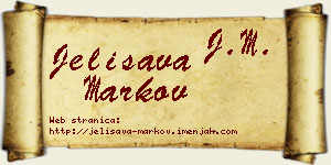 Jelisava Markov vizit kartica